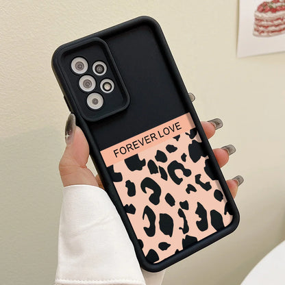 Leopard Pattern Case For Samsung Galaxy S25 Ultra Case Samsung S26 Ultra S24 FE S25 Plus S23 S22 S21 S20 FE A73 5G Cases Cover