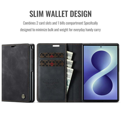 Shockproof Leather Case for Samsung Galaxy Z Fold 8 Flip Wallet Folio Card Holder Magnetic Clasp Protective Cover with Stand
