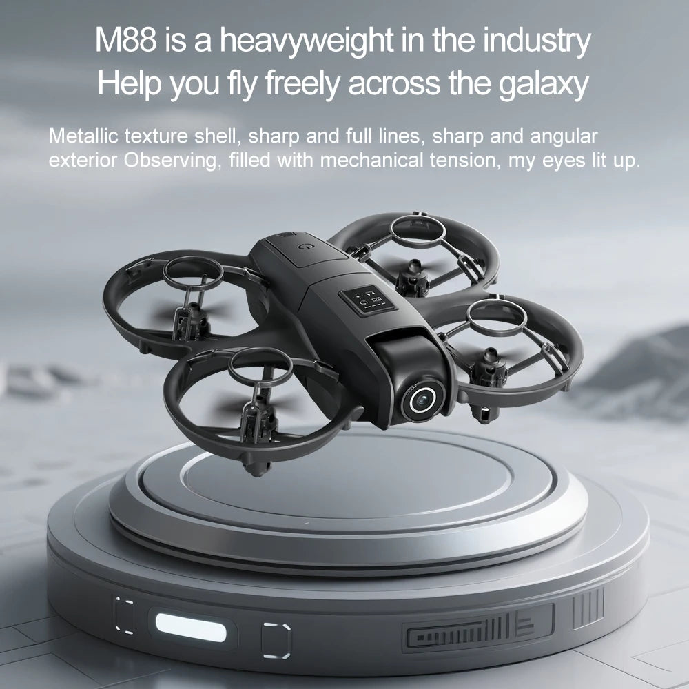 M88 Pro Drone 2026 New 8K Mini 4.5" Folding Remote Control with Obstacle Avoidance High Definition Aerial Photography Aircraft