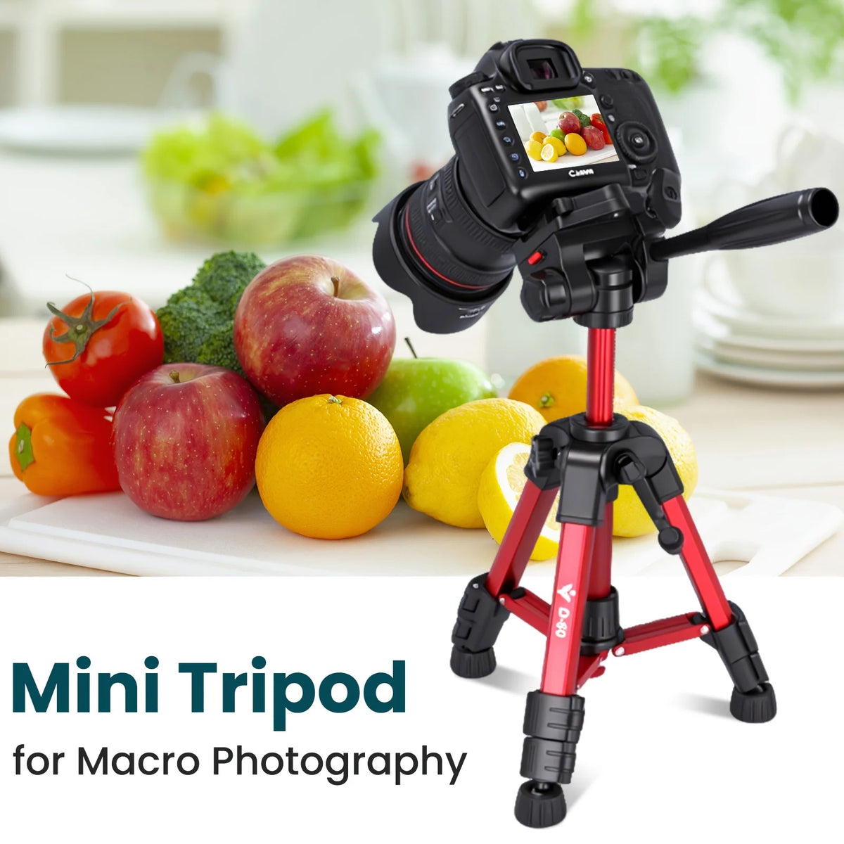 24.8 Inch Lightweight Tripod for Smartphone 360 Rotation Live Broadcast Vlogging and Micro Single Camera Photography