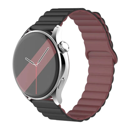Magnetic Loop For Samsung Galaxy watch 7/6/5 pro/4/Classic/active 2 20mm 22mm band Silicone link bracelet huawei GT 2-3-4 strap