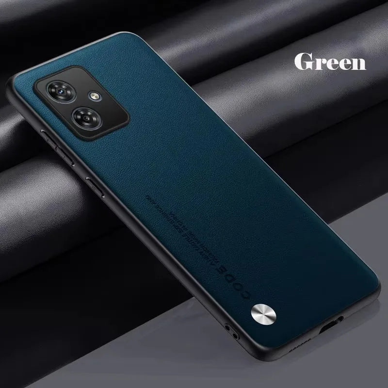 Phone Case For Motorola G56 G86 G05 G54 G34 G24 G14 G15 G35 G45 G55 G75 Plain Skin Back Cover For Moto G54 G84 G85 PU Leather