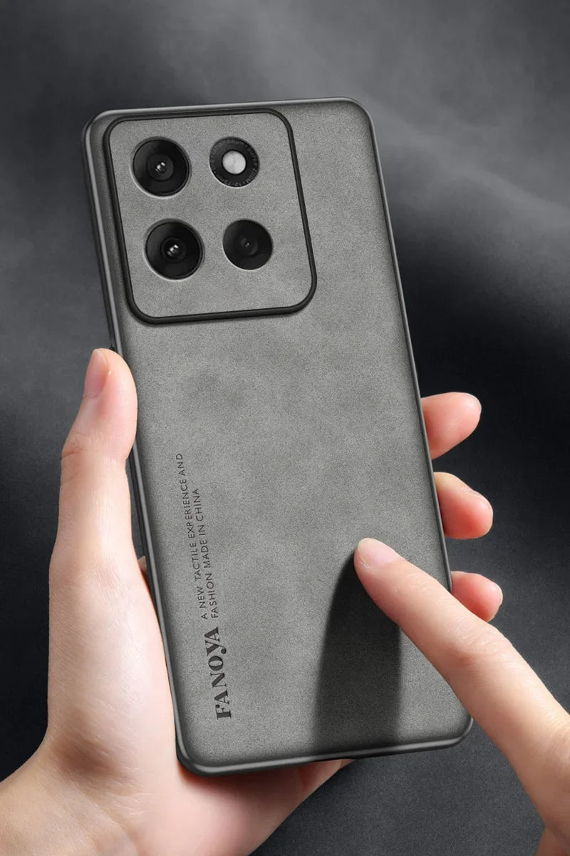 EUCAGR For Motorola Moto G56 G67Power G77 Sheepskin PU Leather Shockproof Silicone Phone Cases For Moto G06 G86 Back Cover Coque
