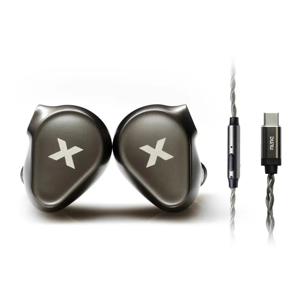 DUNU Titan X Earphones Dual Magnetic Dynamic Driver Metal Alloy Housing 3.5mm/TypeC Mic Earbuds For HiFi Earphone Audiophile