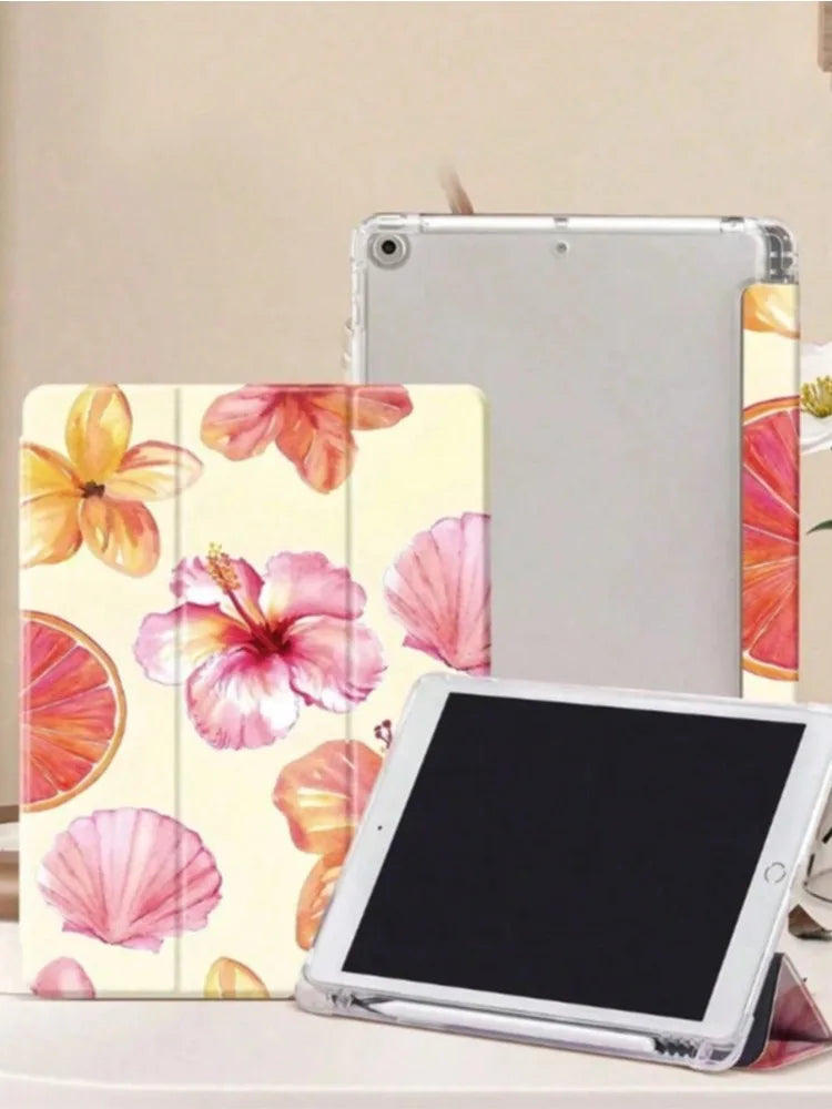 INS Hibiscus Flower Tablet Case PAD CASE For iPad pro 10/11/2020/6th/7th /8th /Air 3rd/Air 4th/9th gen/Air 5th Gen 2022/Air 11
