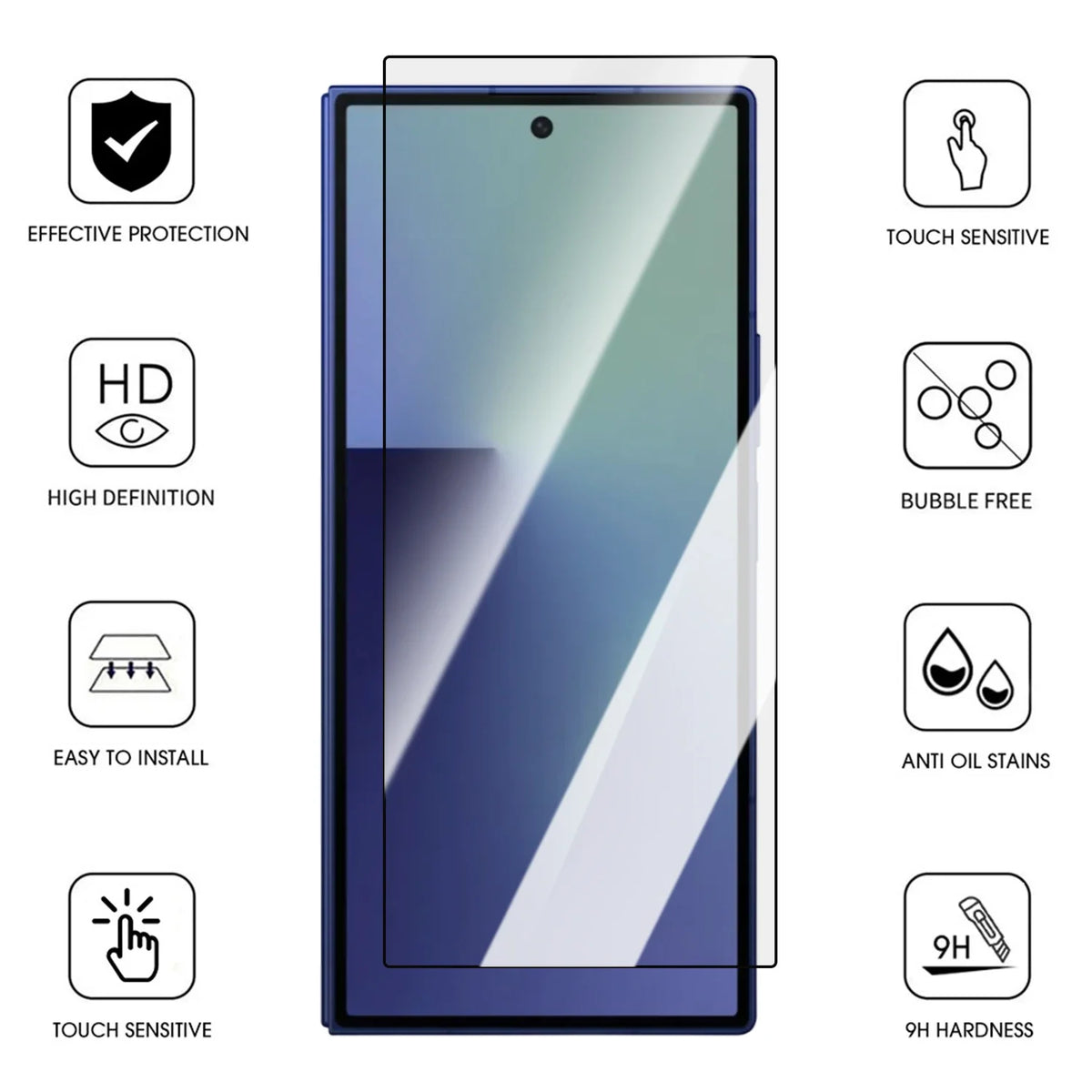 Privacy Screen Protector Anto-installation for Samsung Galaxy Z Fold 8 7 6 5 Anti-Spy Back Tempered Glass For Z Fold8 Ultra