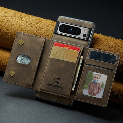 Luxury Magnetic Leather Wallet Case for Google Pixel 8 Pro 7 7A 6 6A Fold Pixel8 Pixel7 Kickstand Money Credit Card Holder Cover