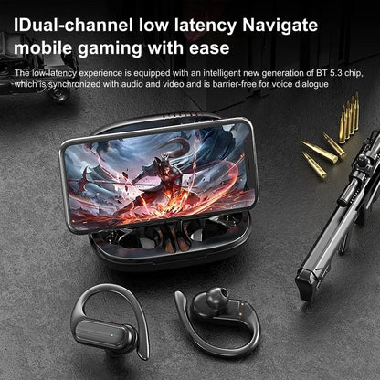 Original Lenovo A520 Open-Ear True Wireless Earbuds Ear-clip Design Hook Earphone Open Audio TWS Sport Headset LED Power Display