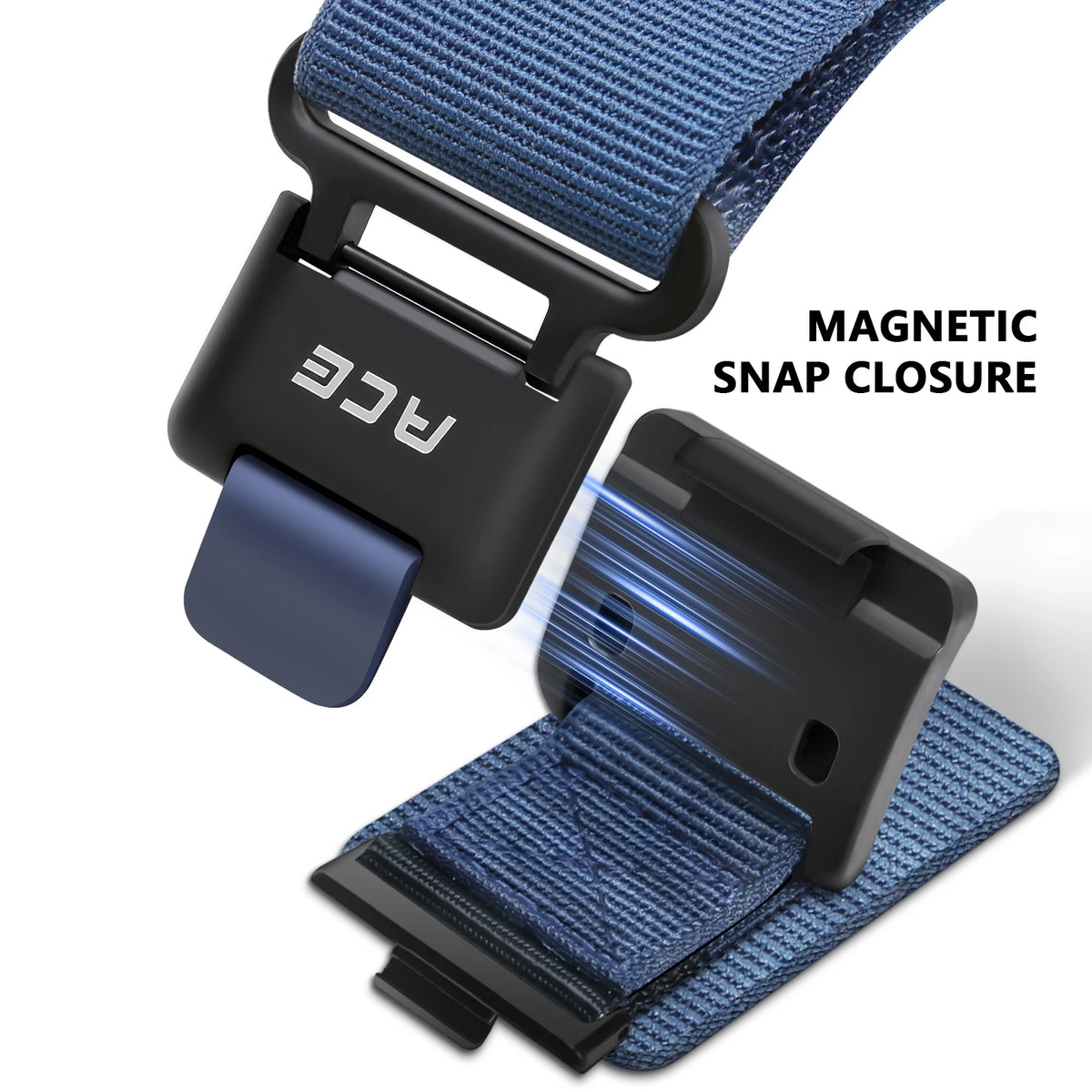 Nylon Magnetic Strap Compatible with Huawei Watch Fit 5/4/3, Nylon Loop Band for Fit 5/4/3 Pro, Outdoor Sports Watch Band