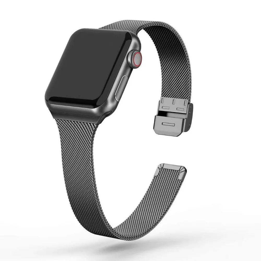 Milanese Strap for Apple Watch 44mm 40mm 45mm 41mm 46mm 42mm 49mm Metal Bracelet iWatch Series 12 11 10 Ultra 9 8 7 6 5 SE3 band