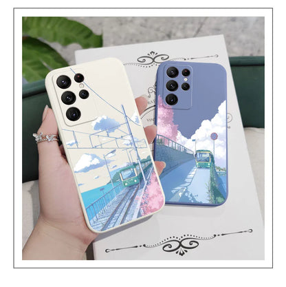 Tranquil Scenery Phone Case For Samsung Galaxy S25 FE S24 S23 S22 S21 S20 Ultra Plus S10 10E Note 20 ultra 10 9 Plus Cover