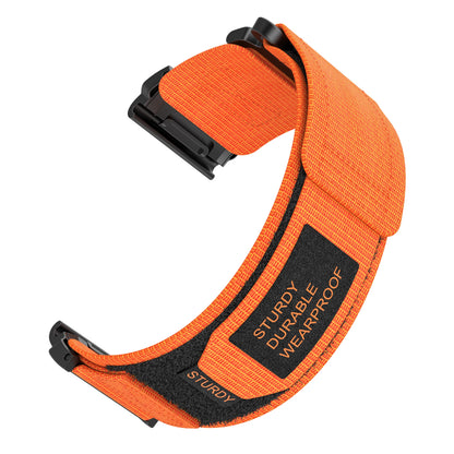 QuickFit 26mm Nylon Velcro Watch Band Strap for Garmin Fenix 8 51mm, Fenix 7X 6X Pro, Epix 2 Pro/Tactix 8 51mm, Instinct 3 50mm