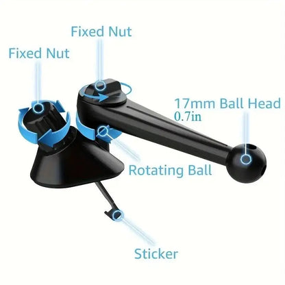 Car Phone Holder 17mm Ball Head Universal Air Vent Clip Mount Base for Smartphone GPS Support Accessories in Vehicles