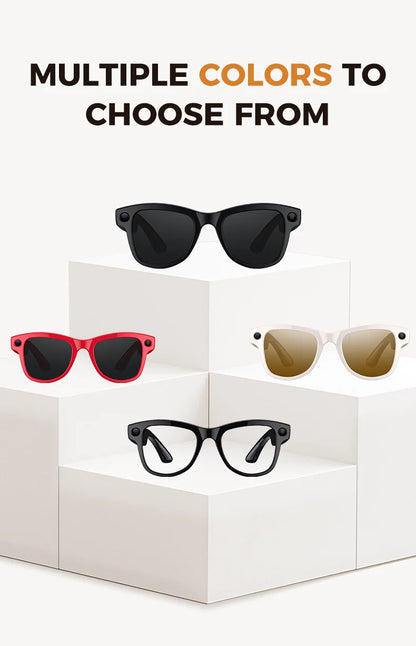 New 2026 Smart Camera Glasses, 1200P Recording, 8MP Photo, 32GB Storage, WiFi App Transfer, Bluetooth Music Call Eyewear Outdoor