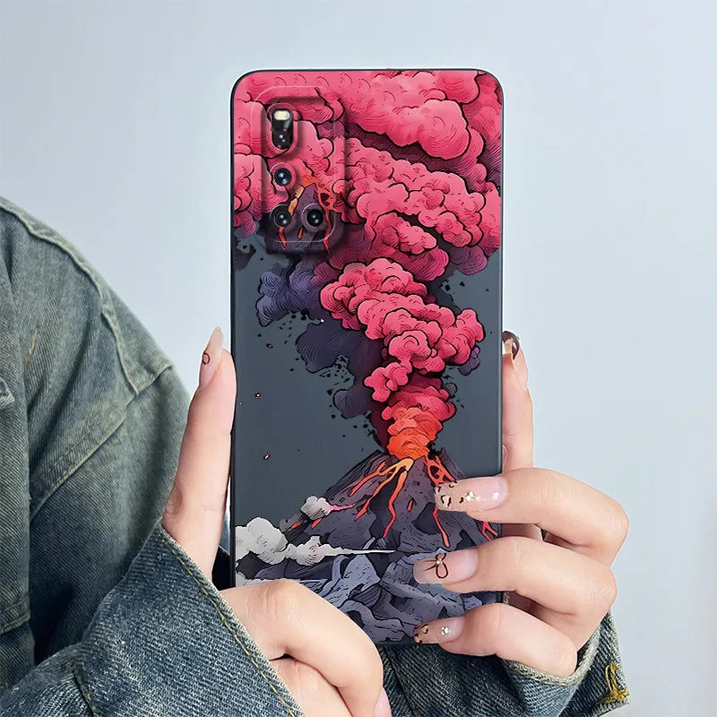 For Vivo V19 Phone Case vivoV19 Back Cover Soft Silicone Sweet Painted Cartoon Shell Capa Lovely Printed Protective Coque Cases