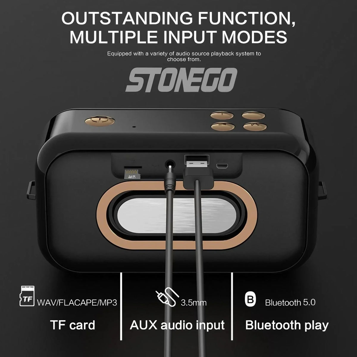 Bluetooth Speaker 16W Portable Wireless Outdoor TWS Stereo Bass Speaker Bluetooth 5.0 Travel MP3 Player Speaker With Hands-Free Calling Mic Support TF Card AUX IPX5 Waterproof Loudspeaker For Camping Party Home Shower Hiking