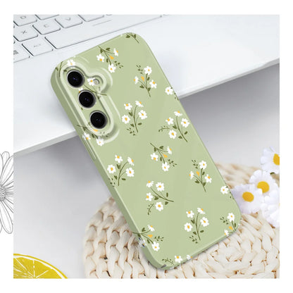 Sunshine Flower Phone Case For Samsung Galaxy S25 S24 S23 S22 S21 S20 Plus Ultra FE 5G Film Hard Cover