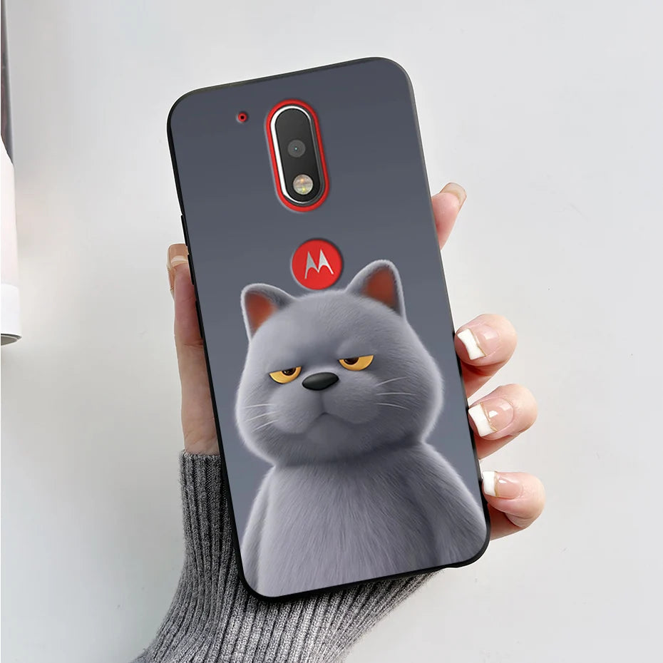 Case for Motorola Moto G4 / Moto G4 Plus / Moto G4 Play Back Cover Fashion Marble Silicone Soft TPU Protective Phone Cases Coque