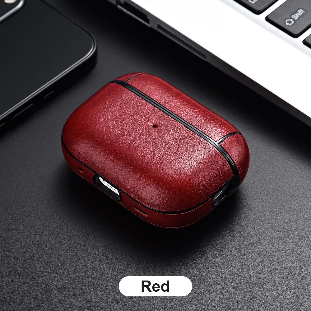 Leather PU Earphone Cover For AirPods Pro 3 2025 Case For AirPods Pro 2 2nd Pro2 Cases For AirPods 5 4 3 2 Funda Headphone Coque