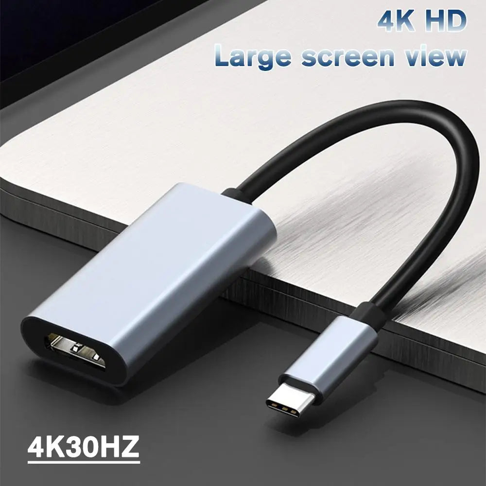 Type C to HDMI-compatible Cable USB C to HDMI Converter 4K 60Hz USB 3.1 HDTV Cable Adapter for MacBook Type C HD Converter Cord