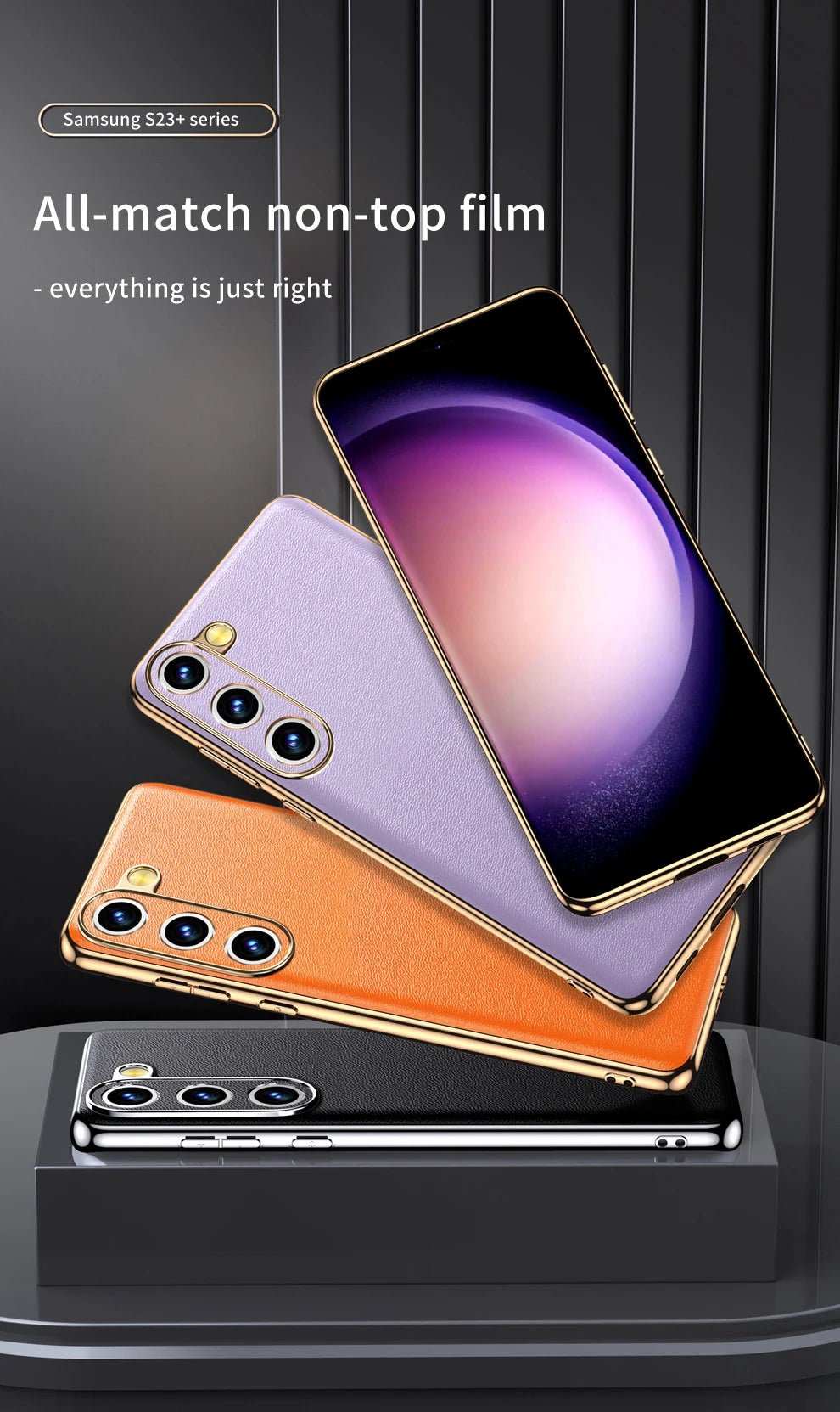 Genuine Cowhide Leather Phone Case for Samsung Galaxy S25 S24 S23 Ultra S22 Plus S21 Note 20 Plating Shockproof Protector Cover
