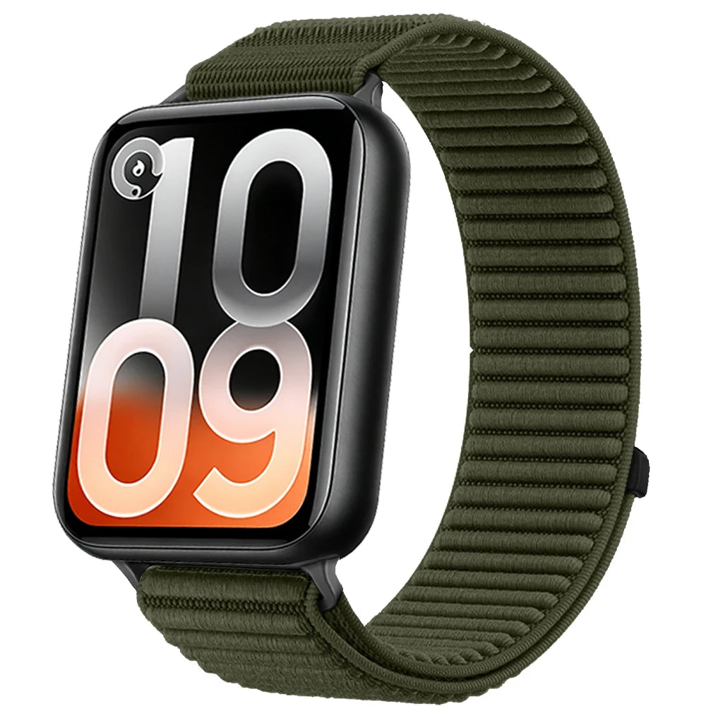 Nylon Loop Braided Strap for Xiaomi Mi Band 10 Pro/9 Pro/8 Pro Wave Soft Breathable Band Replaceable for Redmi Watch 6 5 4 Belt