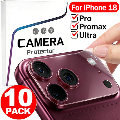 10-1Pcs Transparent Camera Lens Protector for IPhone 18 Pro Max 18 Ultra Fold Soft TPU Hydrogel Film Lens Mount Protective Film