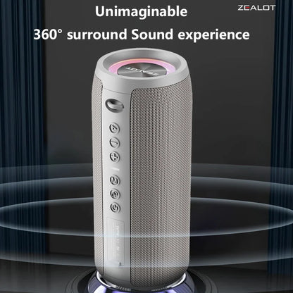ZEALOT S51 Pro 40W Wireless Speakers, Outdoor Portable Subwoofer Speaker, 5200mAh Battery, 24 Hours Playtime Loud Stereo.