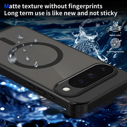 Solid Color Frosted Soft Border Translucent Hard PC Phone Case For Google Pixel 10 Pro XL 10A 9A For Magsafe Magnetic Back Cover