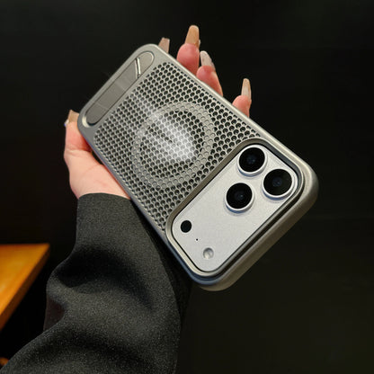Heat Dissipation Mesh Case For iPhone 18 Pro Max 17 Pro Magnetic Case For iPhone 16 18 Pro Max 16 17 Pro Breathable Holder Cover