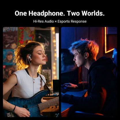 Fosi Audio IM4 Hifi Wired Earphones Open-Back Dynamic Drivers IEM Headphones For Music Monitoring Gaming Earbuds