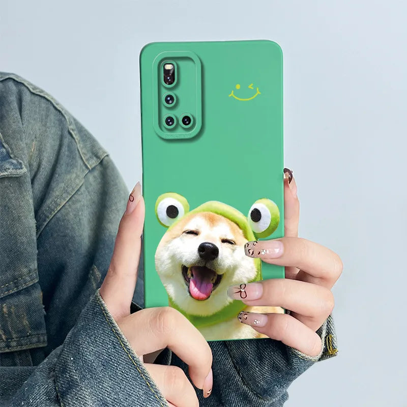 For Vivo V19 Phone Case vivoV19 Back Cover Soft Silicone Sweet Painted Cartoon Shell Capa Lovely Printed Protective Coque Cases