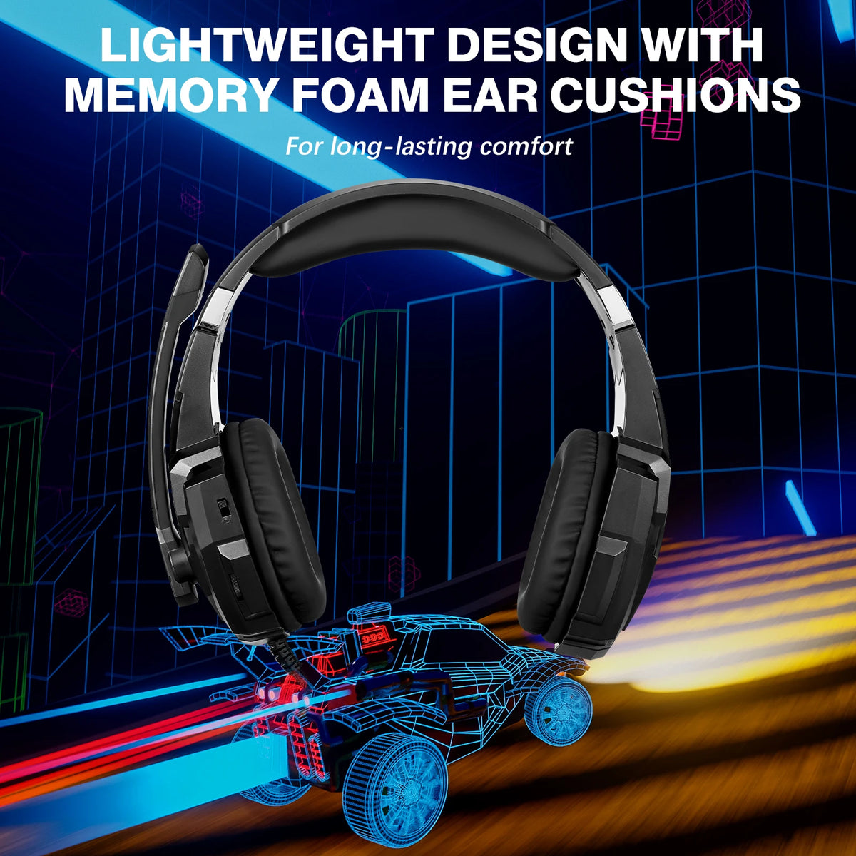 G9000 Pro Wired Gaming Headset with Noise Cancelling Mic Led Light Stereo Sound for Ps4 Pc Xbox One Switch Ps5 Controller
