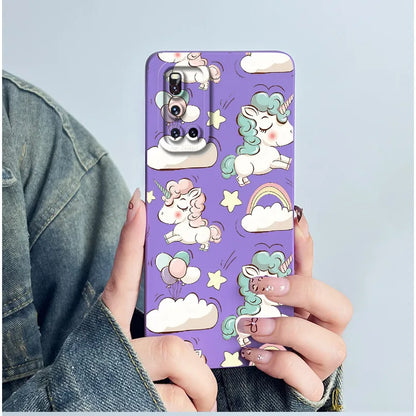 For Vivo V19 Phone Case vivoV19 Back Cover Soft Silicone Sweet Painted Cartoon Shell Capa Lovely Printed Protective Coque Cases