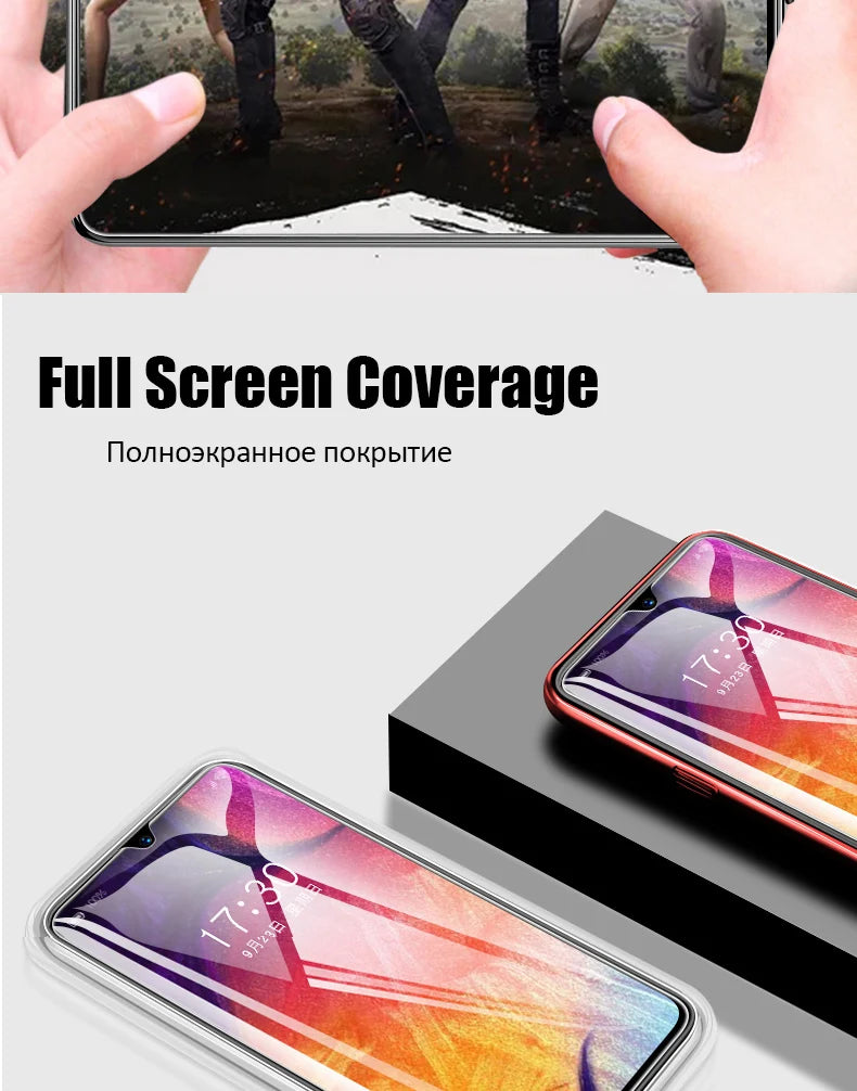 3PCS Protective Glass for Samsung A52 A32 A72 A02 A12 A22 Screen Protector on Samsung A30S A10 A20 A50 A70 A03 A13 A23 A33 Glass
