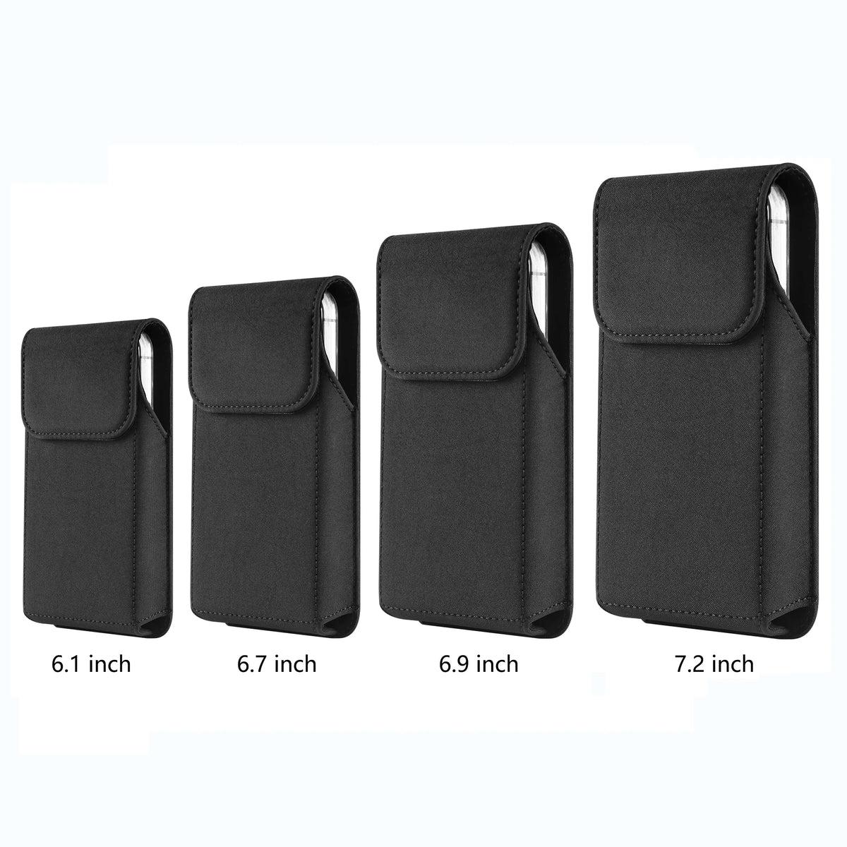 Nylon Belt Clip Phone Case Man Waist Bag For iPhone 17 16 15 14 13 Pro Max Samsung S25 S24 S23 S22 S21 Plus Redmi Holster Cover