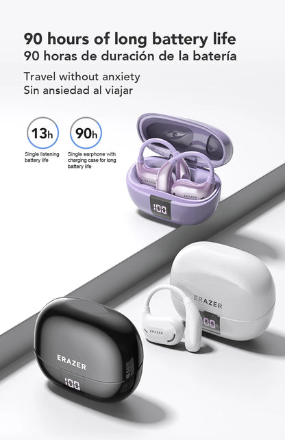 Erazer XT66 Intelligent Translator Earphone Wireless Headphones Bluetooth Earbuds Real-time Translate Equalizer APP Built-in Mic