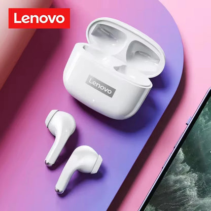 Lenovo LP40 Pro Wireless Earbuds Bluetooth 5.1 25H Playtime USB-C Fast Charge Deep Bass Touch Control IPX5 Sport Headphones