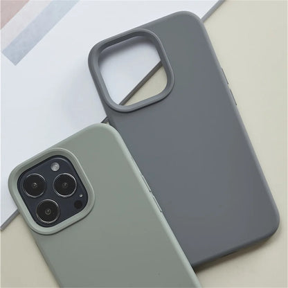 Original Liquid Silicone Cases For iPhone 15 14 11 13 12 Pro Max Mini XR X XS 8 7 Plus SE2020 Luxury Soft Case Phone Accessories