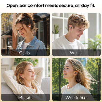 IMIKI SP2 Open Ear Clip on Sports Super Bass Earbuds Wireless Bluetooth 6.0 Earphones OWS Running Headphones Waterproof Ear Buds
