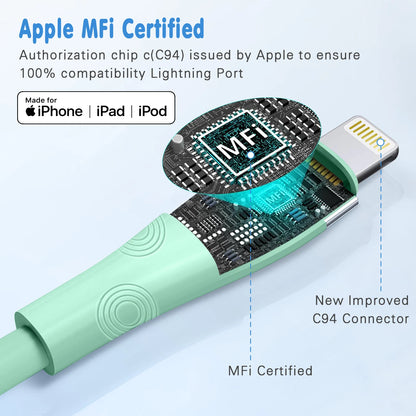 3A USB Fast Charging Cable For iPhone 14 11 12 13 Pro X XS Max 6 7 8 Plus SE iPad Cord Phone Charger Data Wire 1.8M 2.8M