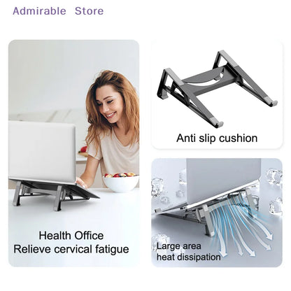[W]2in1 Laptop Vertical Holder Tablet Notebook Computer Heightening Stand Bracket For  For  Pro For Office Studio