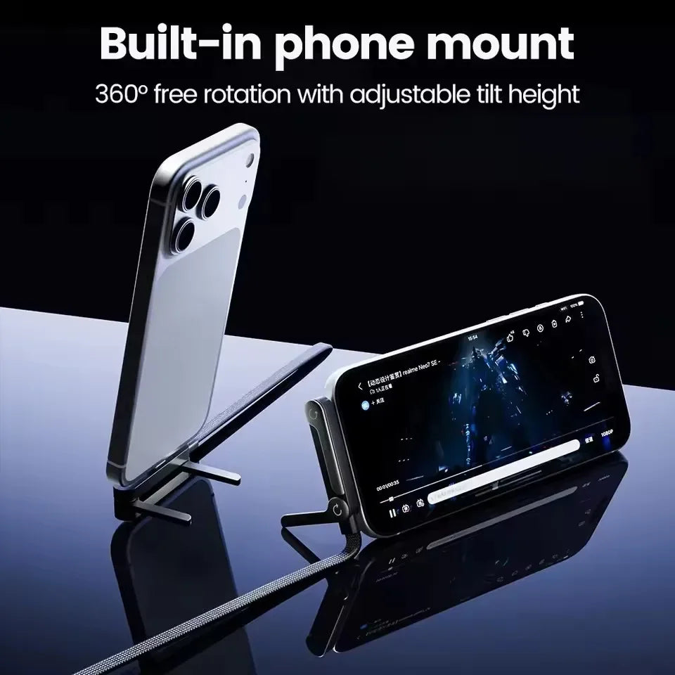 240W PD Fast Charging Type C to Type C Cable USB-C To Type-C Cable With Foldable Stand Phone Holder For HUAWEI iPhone 15 Xiaomi