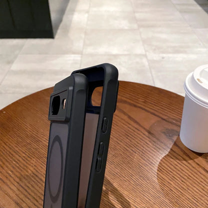 For Magsafe Magnetic Wireless Charging Luxury Matte Phone Case For Google Pixle 9 Pro XL 9A 6A 7A 8A 6 7 8 Pro Bumper Back Cover