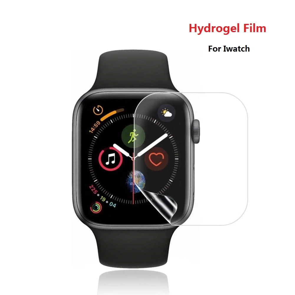 Soft Hydrogel Film For Apple Watch 9 8 7 6 5 4 SE 45mm 44mm 42mm 41mm 40mm 38mm Screen Protector Watch Series Ultra 3 2 1 49MM