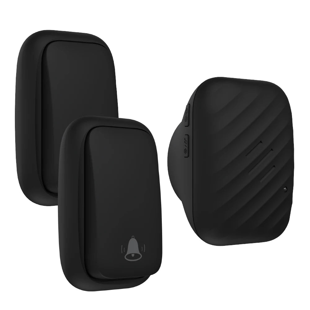 New Long-Range Self Powered Wireless Door Bell No Battery Waterproof 60 Ringtones Kinetic Doorbell EU US UK Plugs Optional