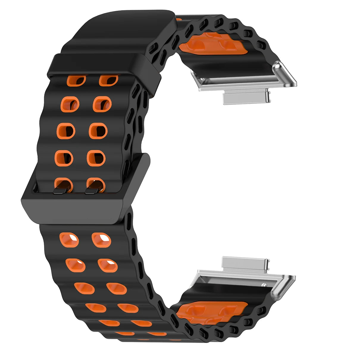 Soft Silicone Strap for Redmi Watch 6 5 4 Sports Two Tone Wristband for Xiaomi Mi Band 8 9 Pro Adjustable Rubber Wristband