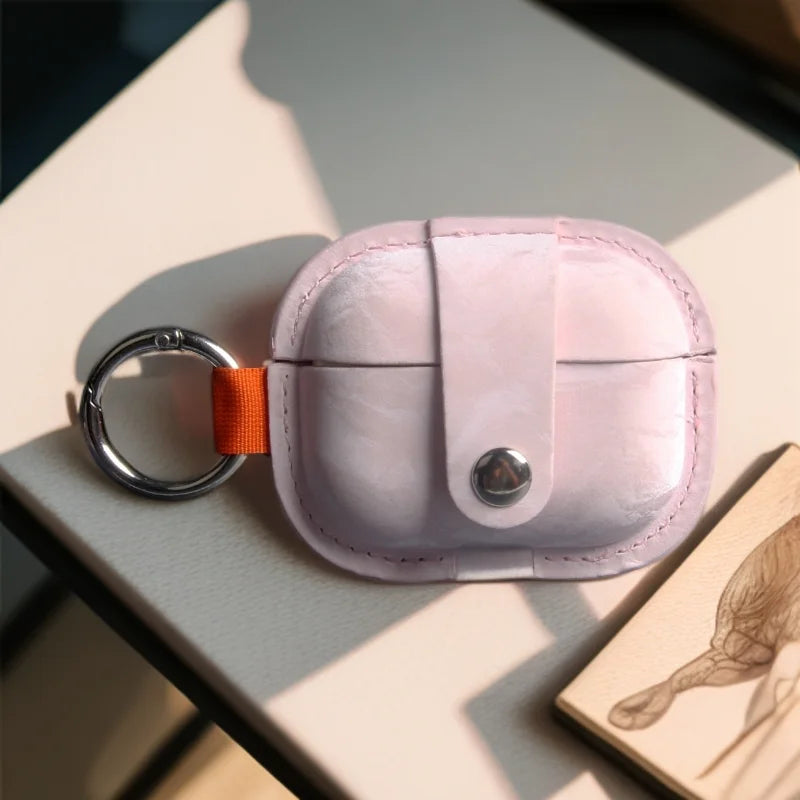 For Airpods Pro 3(2025) Case Soft Pu Leather Earphone Cover for Airpods 4 Case Headset Shell Headphone Cove for Airpods Pro/Pro2