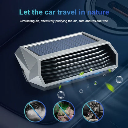 1pc, Solar Purifier, Automatic Operation, Air Purifier with Vibration Sensor, Can Significantly Improve the Air Inside the Car I