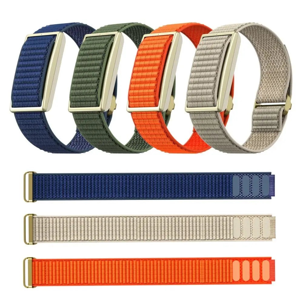 Nylon Sport Band Adjustable Loop Design Fitness Tracker Strap Breathable Replacement Wristband for Polar Loop for Men Women